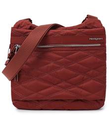 Hedgren Faith Crossover Shoulder Bag with RFID Pocket - New Quilt Brandy Brown