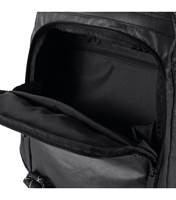 Main compartment zipper on back panel for security