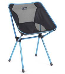 Helinox Cafe Chair - Light and Compact Camping Chair - Black / Cyan Blue Frame