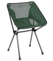 Helinox Cafe Chair - Light and Compact Camping Chair - Forest Green / Steel Grey