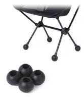 Helinox Chair Ball Feet - Black (For use with Chair One, Chair Two, Chair One Mini, Chair Zero, Chair One L only)