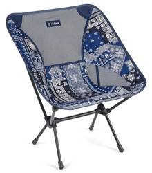 Helinox Chair One Lightweight Camping Chair - Blue Bandana / Black Frame
