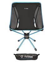 Helinox Swivel Chair - Lightweight Camping Chair - Black / Cyan