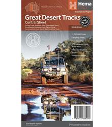 Hema Australias Great Desert Tracks Central Sheet - Edition 9
