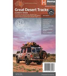 Hema Great Australian Desert Tracks Eastern Sheet Map - Edition 9