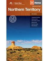 Hema Northern Territory State Map (Edition 12) - Waterproof Paper - 9321438001508