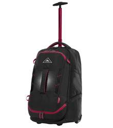 High Sierra Composite V4 56 cm Wheeled Duffle with Hidden Backpack Straps - Black / Red