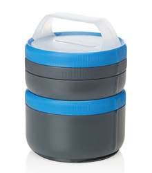 Humangear Stax XL EatSystem Food Containers - Grey / Blue
