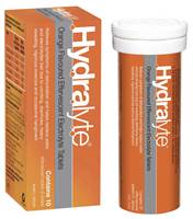 Hydralyte Effervescent Electrolyte Tablets Orange - 10 Pack