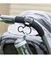 Strap on hooks to easily carry shopping bags, purses and more on your stroller