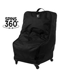 JL Childress SPINNER Wheelie Deluxe Car Seat Bag (Padded with Wheels) - Black