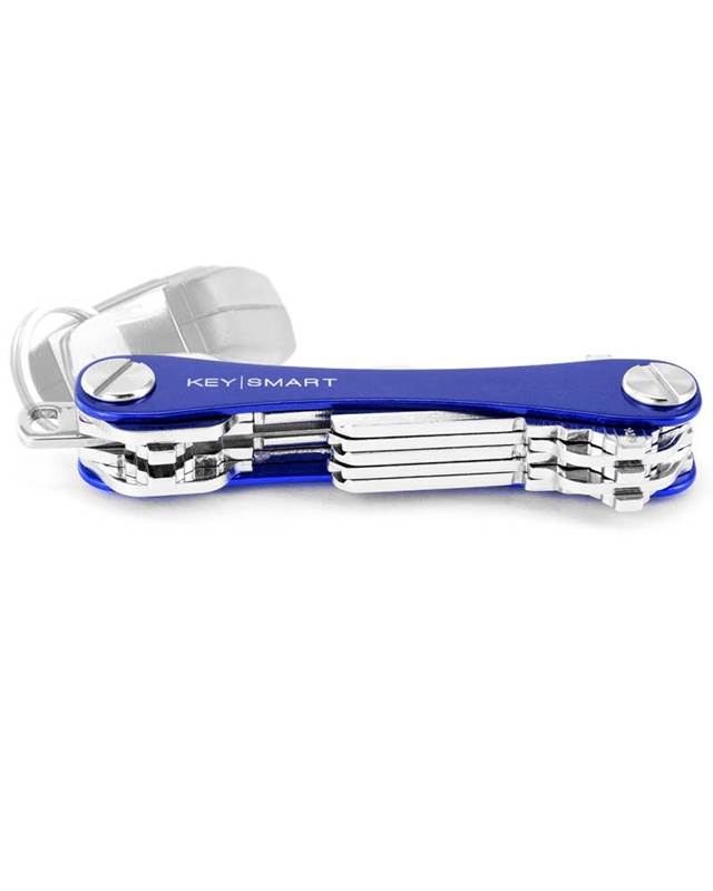 KeySmart Aluminium Key Holder - Holds Up to 8 Keys - Blue