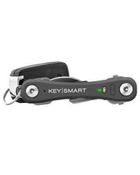 KeySmart Pro Key Holder with Tile Smart Location Tracking - Holds Up to 10 Keys - Slate