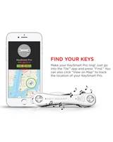 KeySmart Pro Key Holder with Tile Smart Location Tracking - Holds Up to 10 Keys - White - AKS411WHT