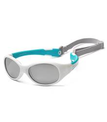 Koolsun Flex Kids Sunglasses - White Aqua (3 - 6 Years)