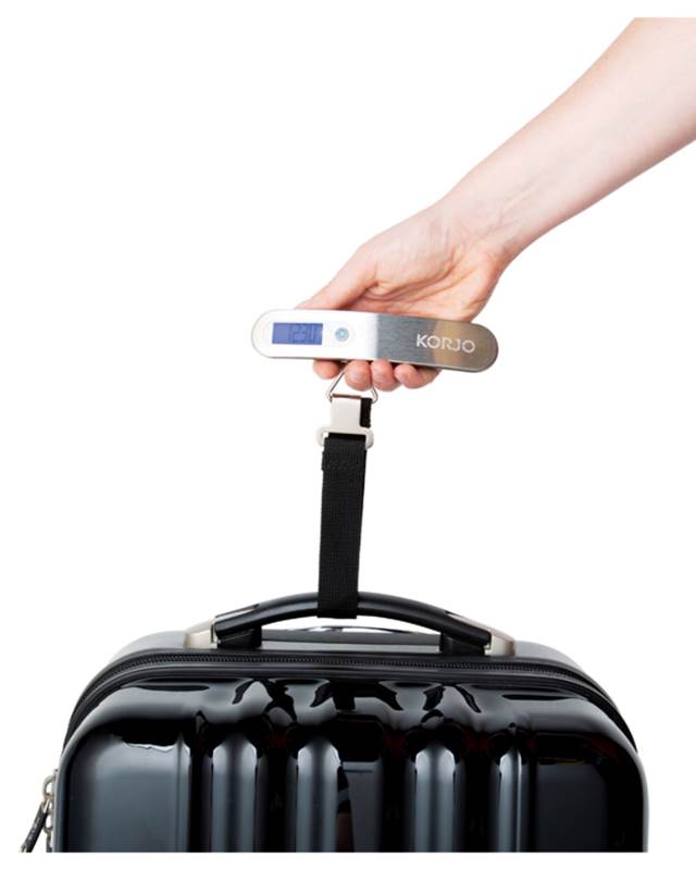 Korjo Digital Luggage Scale - Brushed Aluminium