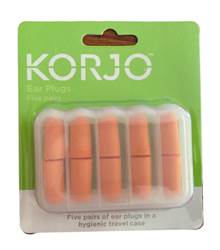 Korjo Ear Plugs - 5 Per Pack