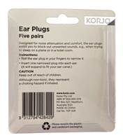 Korjo Ear Plugs : 4 Pair Pack - TEP428