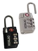 Korjo TSA Compliant Lock - Available in 2 Colours - TSA-Compliant-Lock