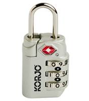 Korjo TSA Compliant Lock - Silver