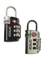 Korjo TSA Compliant Lock With Indicator - Available in 2 Colours