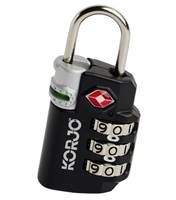 Korjo TSA Compliant Lock With Indicator - Black
