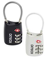 Korjo TSA Flexible Combo Lock - Available in 2 Colours - TSA-Flex-Combo-Lock