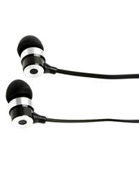 Korjo Travel Ear Bud Headphones - Black 