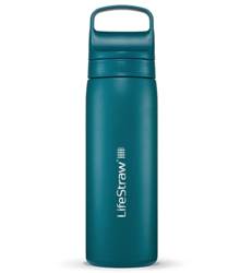LifeStraw Go 2.0 - 500ml Stainless Steel Water Filter Bottle - Laguna Teal