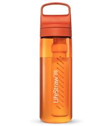 LifeStraw Go 2.0 - 650ml Water Filter Bottle - Kyoto Orange