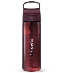 LifeStraw Go 2.0 - 650ml Water Filter Bottle - Merlot Me Away