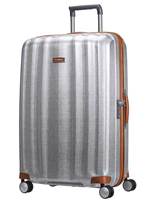Samsonite Luggage Lite-Cube DLX Deluxe : 82 cm 4 Wheeled Spinner - Aluminium Colour