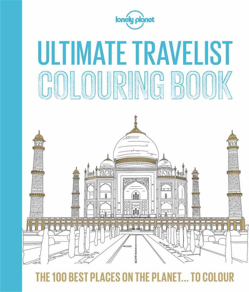 Lonely Planet's Ultimate Travel Colouring Book cover image