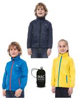 Mac in a Sac 2 Kids Waterproof Packaway Jacket - Available in 3 Colours and 4 sizes 