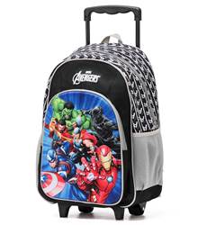 Marvel Avengers 17" 3D Wheeled Trolley Backpack - Black