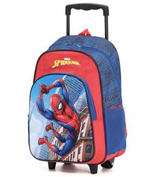 Marvel Spider-Man Kids 17" Wheeled Backpack with 3D Embossed Design