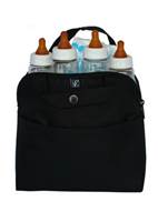 MaxiCOOL 4 Baby Bottle Cooler Bag - Black : JL Childress (Please note : Bottles for display purpose only)