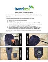 Travel Pillow Cover Instructions