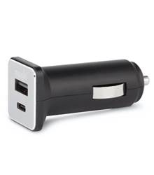Moshi QuikDuo Car Charger with USB-A & USB-C PD and Quick Charge - Black