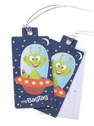 MyBagTag Luggage Tags : Alien : Twin Pack 