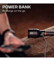 Nebo 12K USB-C Rechargeable Flashlight with Power Bank - Black - 89512