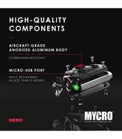 Nebo MYCRO 400 Lumen Rechargeable Pocket Light - Black - 89547