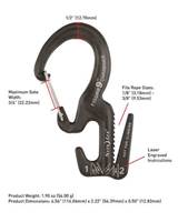 Nite Ize : Figure 9 Carabiner Rope Tightener - Large (with 10 ft of Rope) Black - XNC9L0301