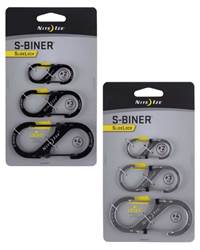 Nite Ize : S-Biner SlideLock - 3 Sizes per Pack 