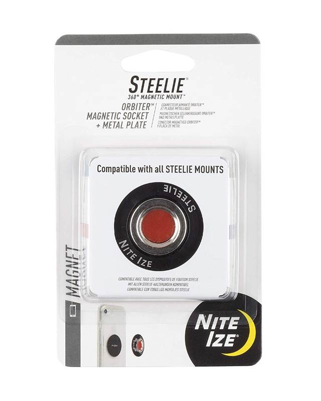 Nite Ize Steelie Orbiter Magnetic Socket and Metal Plate