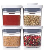OXO Good Grips 4-Piece Mini POP Container Set is airtight, stackable, space-efficient 