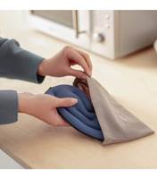 Use the included protective cotton bag to microwave for wearable warmth