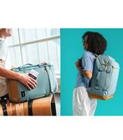 Can be worn 2 different ways, as a backpack or suitcase