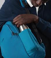 Pocket to store a reusable water bottle
