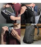 Slim backpack for commuting urban professionals